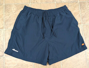 Ellesse Italia USA sz XL Swimming Shorts or Trunks lined navy blue swim men 0298